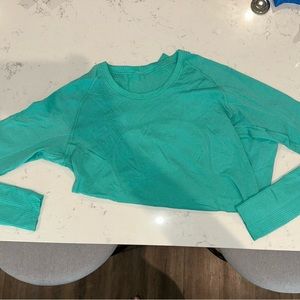 Like NEW Lululemon Swiftly Tech Long Sleeve- Teal- Size 10